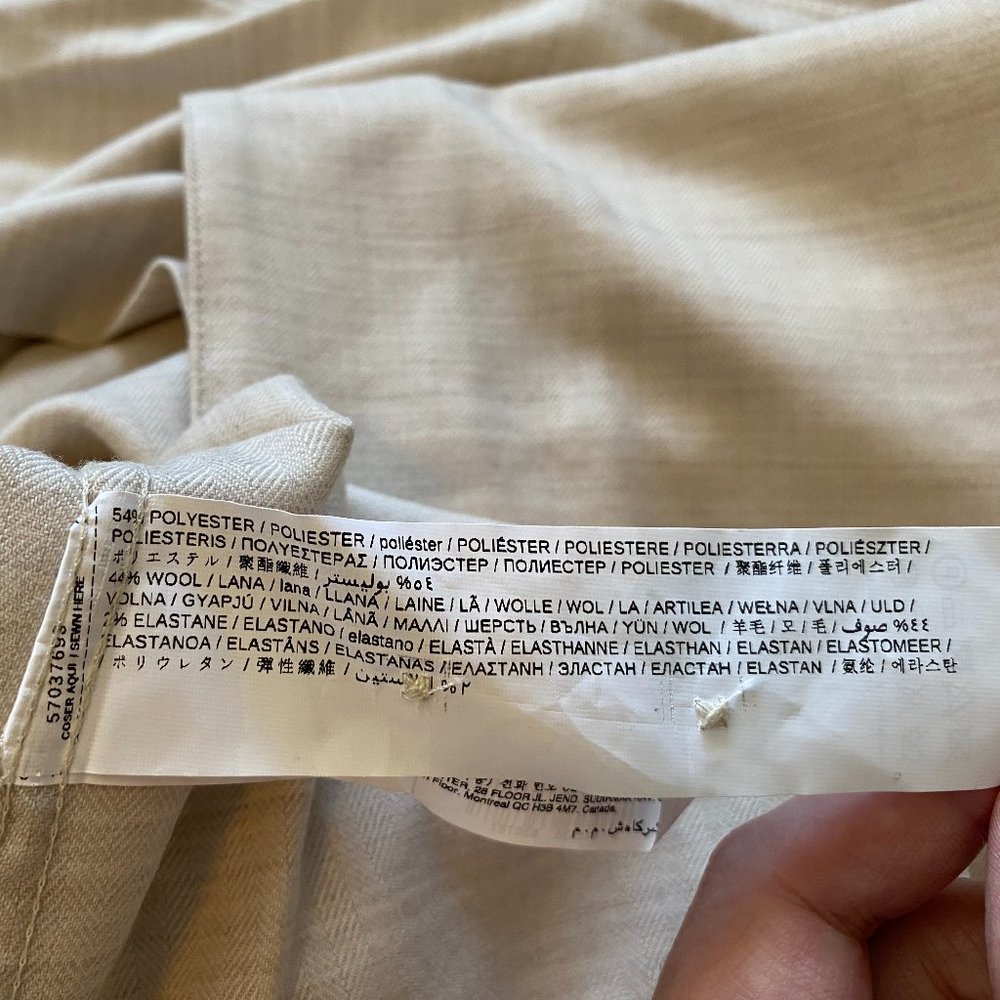 Mango Man Slim Fit Herringbone Pattern Button Dow… - image 8